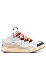 Lanvin baskets Curb en cuir - Blanc - thumbnail