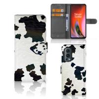 OnePlus Nord 2 5G | Telefoonhoesje | Met pasjeshouder | Koeienvlekken