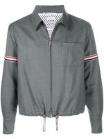 Thom Browne veste zippée à rayures - Gris - thumbnail