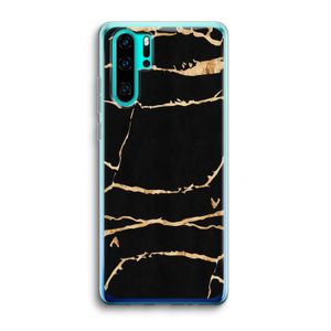 Gouden marmer: Huawei P30 Pro Transparant Hoesje