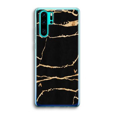 Gouden marmer: Huawei P30 Pro Transparant Hoesje