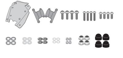 GIVI Bevestigingskit windscherm, moto en scooter, A4137A GIVI Bevestigingskit windscherm, moto en scooter, A4137A