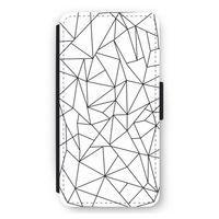 Geometrische lijnen zwart: iPhone 11 Pro Max Flip Hoesje