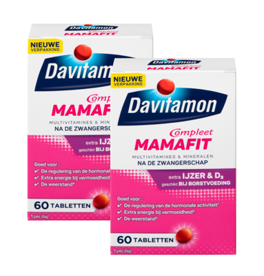 Davitamon Mamafit Tabletten 60st Multiverpakking Davitamon Mamafit Tabletten 60st Multiverpakking