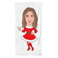 Cartoon Handdoek Mrs. Claus - Pillow Buddies