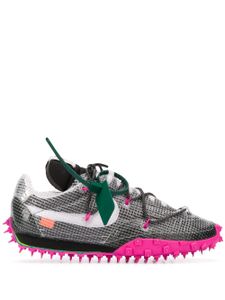 Nike X Off-White baskets Waffle Racer SP 'Black/Fuchsia' - Gris