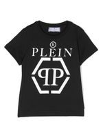 Philipp Plein Junior t-shirt en coton à logo imprimé - Noir - thumbnail