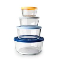 Set 4 Lunchboxen Ibili 689200 Transparant Plastic