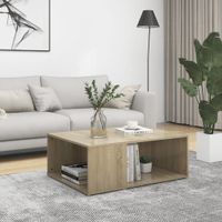 Salontafel 90x67x33 cm spaanplaat sonoma eikenkleurig