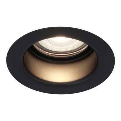 HOFTRONIC™ Mari LED inbouwspot verzonken - 3.8 Watt - Neutraal wit 4000K - GU10 LED module - Dimbaar - Lagere inbouwdiepte - voor binnen en buiten - Zwart