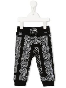 Givenchy Kids pantalon de jogging à imprimé bandana - Noir