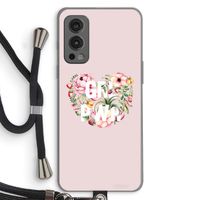 GRL PWR Flower: OnePlus Nord 2 5G Transparant Hoesje met koord