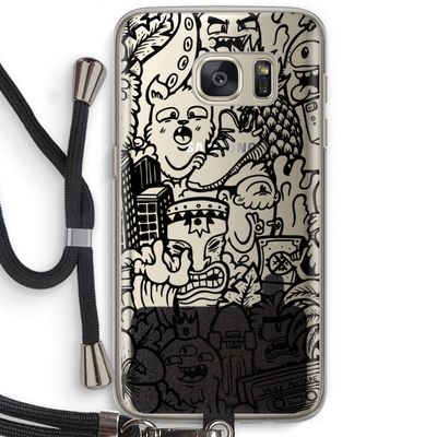 Vexx Black Mixtape: Samsung Galaxy S7 Transparant Hoesje met koord