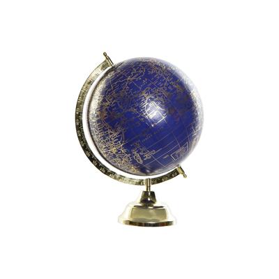 Wereldbol DKD Home Decor Blauw Gouden Metaal 27 x 25 x 36 cm
