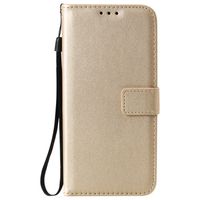 iPhone 7 hoesje - Bookcase - Pasjeshouder - Portemonnee - Camerabescherming - Kunstleer - Goud
