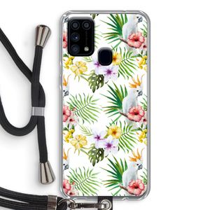 Gele kuif: Samsung Galaxy M31 Transparant Hoesje met koord