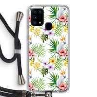 Gele kuif: Samsung Galaxy M31 Transparant Hoesje met koord