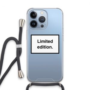 Limited edition: iPhone 13 Pro Transparant Hoesje met koord