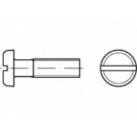 TOOLCRAFT TO-5360511 Platkopschroeven M3 30 mm Sleuf RVS A2 500 stuk(s) - thumbnail