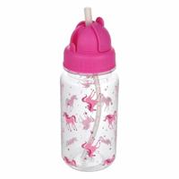 Fles met deksel en rietje Regatta RCE299-X75 Roze