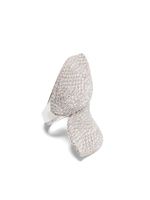 Pasquale Bruni bague Feel en or blanc 18ct pavée de diamants - Argent