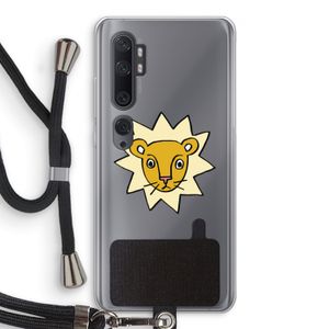 Kleine leeuw: Xiaomi Mi Note 10 Pro Transparant Hoesje met koord