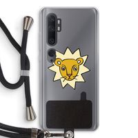 Kleine leeuw: Xiaomi Mi Note 10 Pro Transparant Hoesje met koord