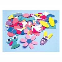 Colorations zelfklevende foam figuren stickers, 1000st.