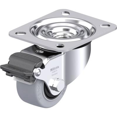 Blickle LE-POEV 60KF-RA-SG Plaatstalen zwenkwiel Wieldiameter: 60 mm Draagvermogen (max.): 120 kg 1 stuk(s)