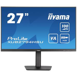 Iiyama ProLite XUB2794HSU-B6 LCD-monitor Energielabel E (A - G) 68.6 cm (27 inch) 1920 x 1080 Pixel 16:9 1 ms HDMI, DisplayPort, Hoofdtelefoon (3.5 mm