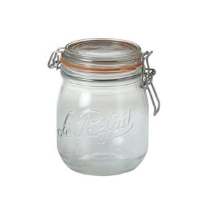 2x Luchtdichte weckpot transparant glas 0.5 liter - Weckpotten