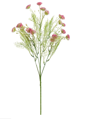 Dilletak l60 cm dk.roze kunstbloem zijde nepbloem - Jasaco