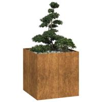 Plantenbak roestig 80x80x80 cm weervast staal