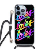 Loves: iPhone 13 Pro Transparant Hoesje met koord