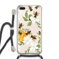 No flowers without bees: iPhone 7 PLUS Transparant Hoesje met koord
