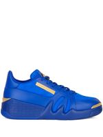 Giuseppe Zanotti baskets Talon à design à empiècements - Bleu