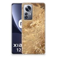 Xiaomi 12 Pro | TPU | Siliconen hoesje | Marmer Creme