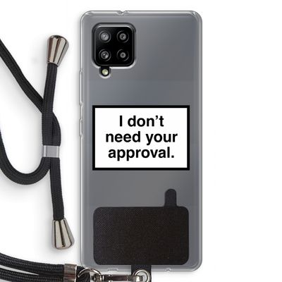 Don't need approval: Samsung Galaxy A42 5G Transparant Hoesje met koord