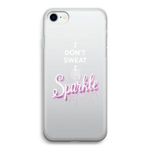 Sparkle quote: iPhone SE 2020 Transparant Hoesje