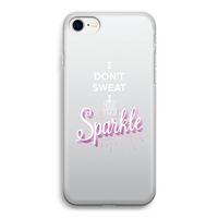 Sparkle quote: iPhone SE 2020 Transparant Hoesje