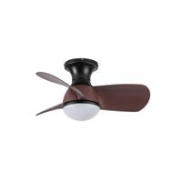 CristalRecord Plafondventilator Epona Mini Ø 64 cm hout zwart CristalRecord Plafondventilator Epona Mini Ø 64 cm hout zwart