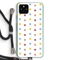 Bollen: Pixel 5a 5G Transparant Hoesje met koord
