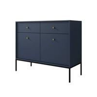 Meubella Dressoir Moreno - Blauw - 104 cm - thumbnail