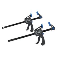 Snelspan lijmklemmen set - 2x - hard kunststof - bereik 150 en 300 mm - lijmtang