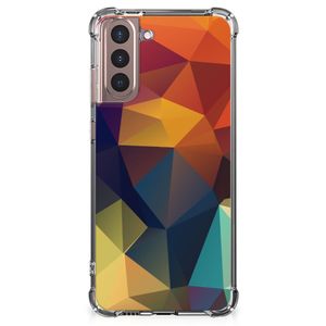 Samsung Galaxy S21 Plus Shockproof Case Polygon Color