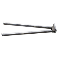 Cornat Handdoekhouder Trapezium 2Dlg Ch - T319640 Cornat Handdoekhouder Trapezium 2Dlg Ch - T319640