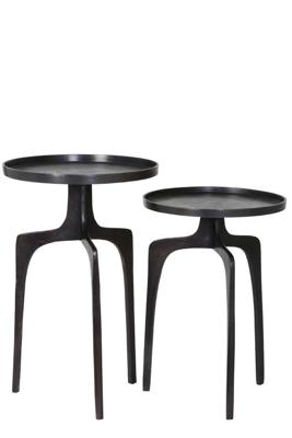 Light & Living Bijzettafel 'Pano' Set van 2 stuks, brons