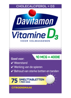 Davitamon Vitamine D 400IE Smelttabletten Citroen