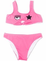 Chiara Ferragni Kids bikini à motif d'étoiles - Rose