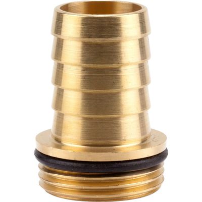 Messing Tule 1" Slangstuk